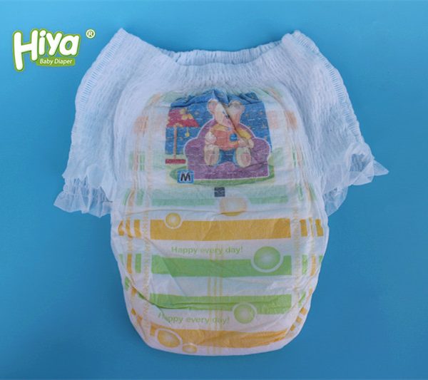 Disposable breathable soft surface fluff pulp pant style adult baby diaper